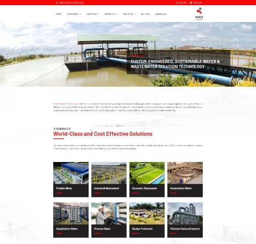 website design ranhill watertech
