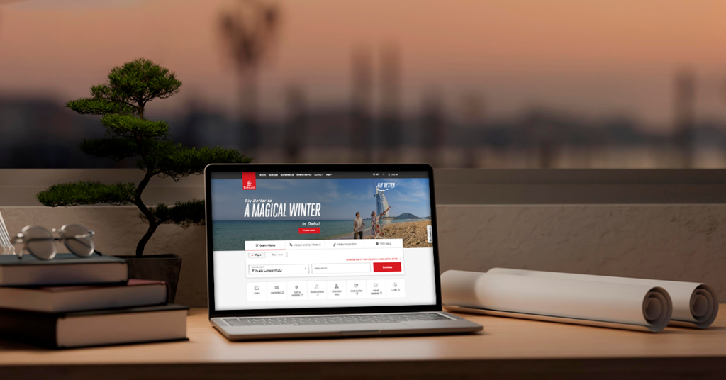 emirates top airline website design in the middle east