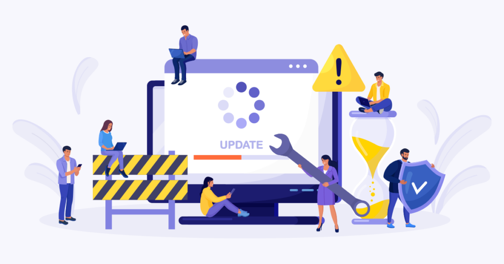 website maintenance plugin updates