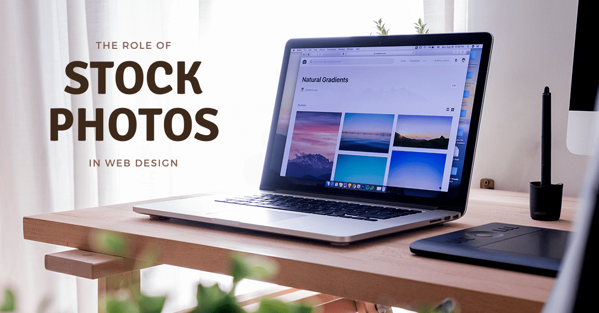 using stock photos in websites