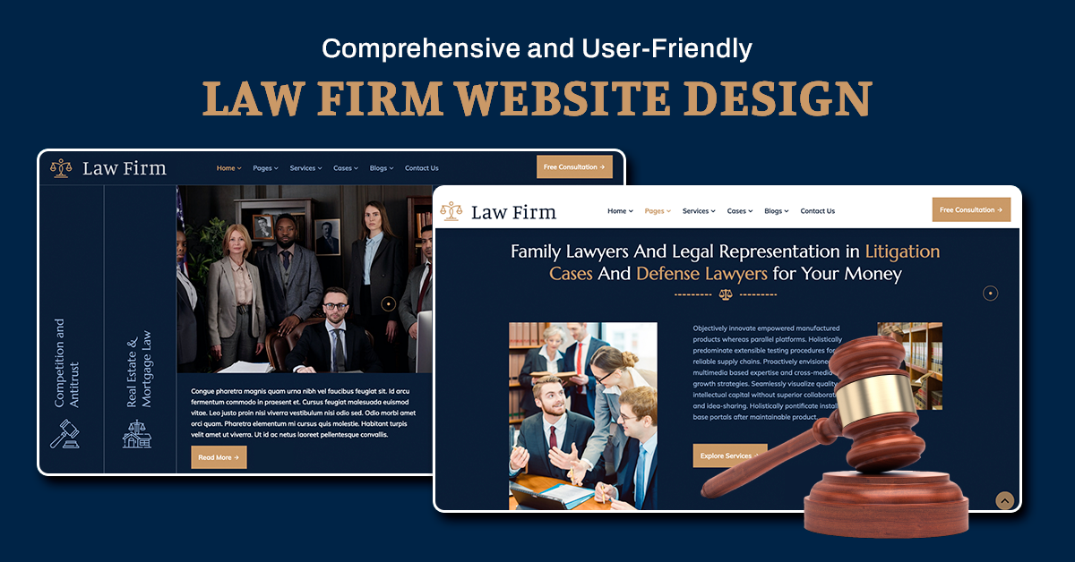 comprehensive user friendly law firm website design