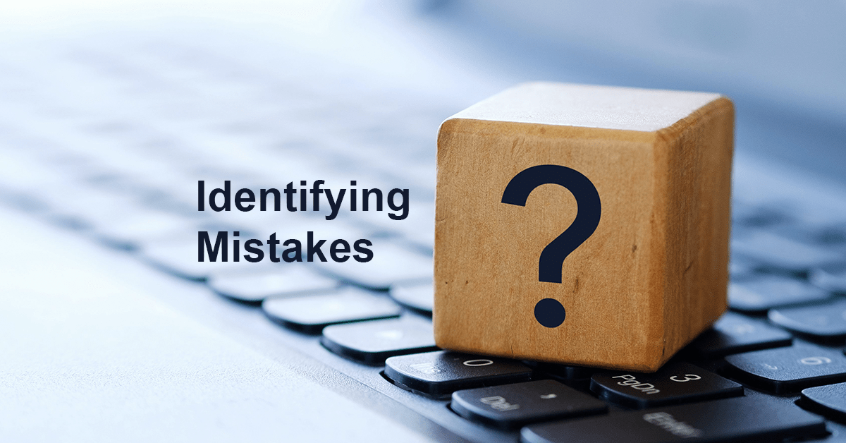identifying mistakes