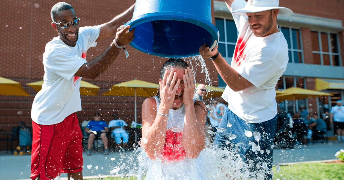 the ice bucket challenge a splash for charity