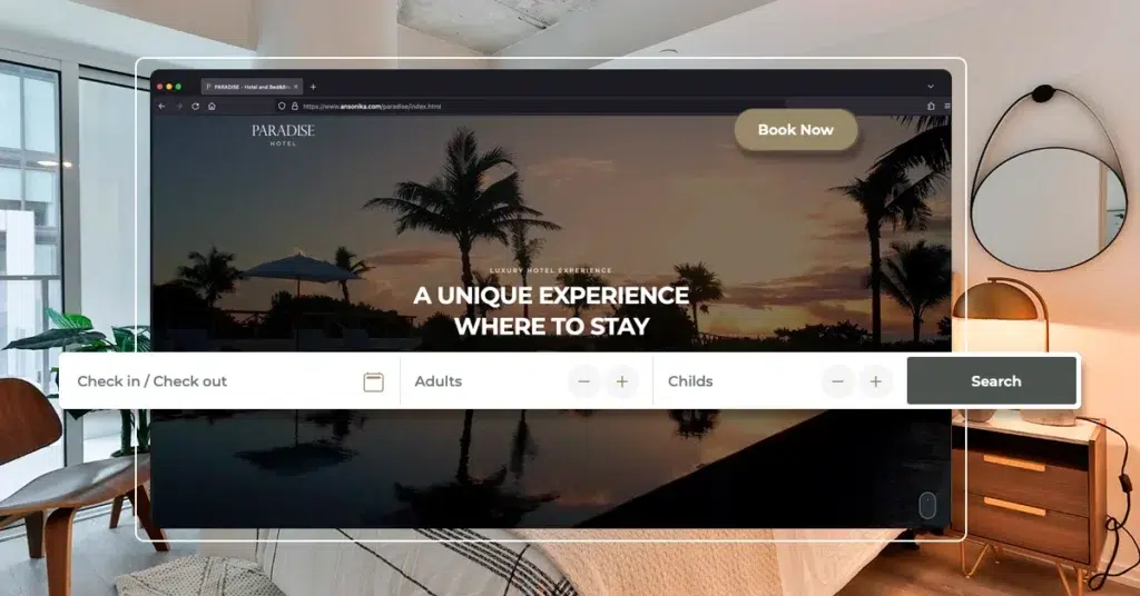 WDD hotel website builder will build professional hotel