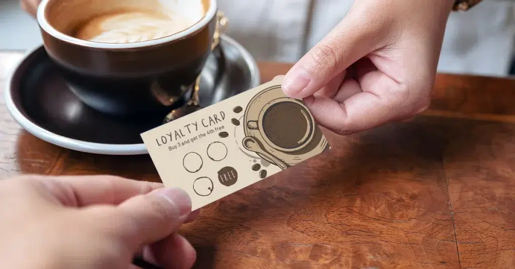 cafe loyalty program for a free coffee