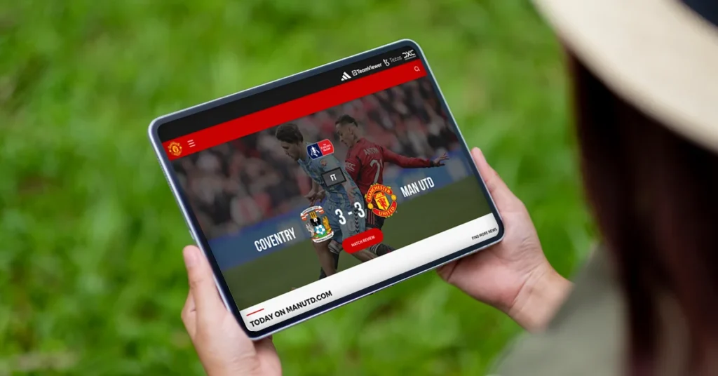 Manchester United's web design: digital fan engagement strategy