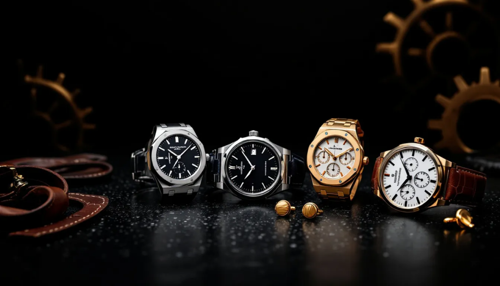A selection of vintage watches highlighting future trends in luxury watch investments.