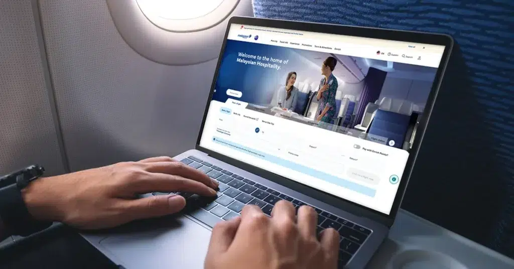 New Website User Experience Design - Airline strategically expanded with WDD Malaysia