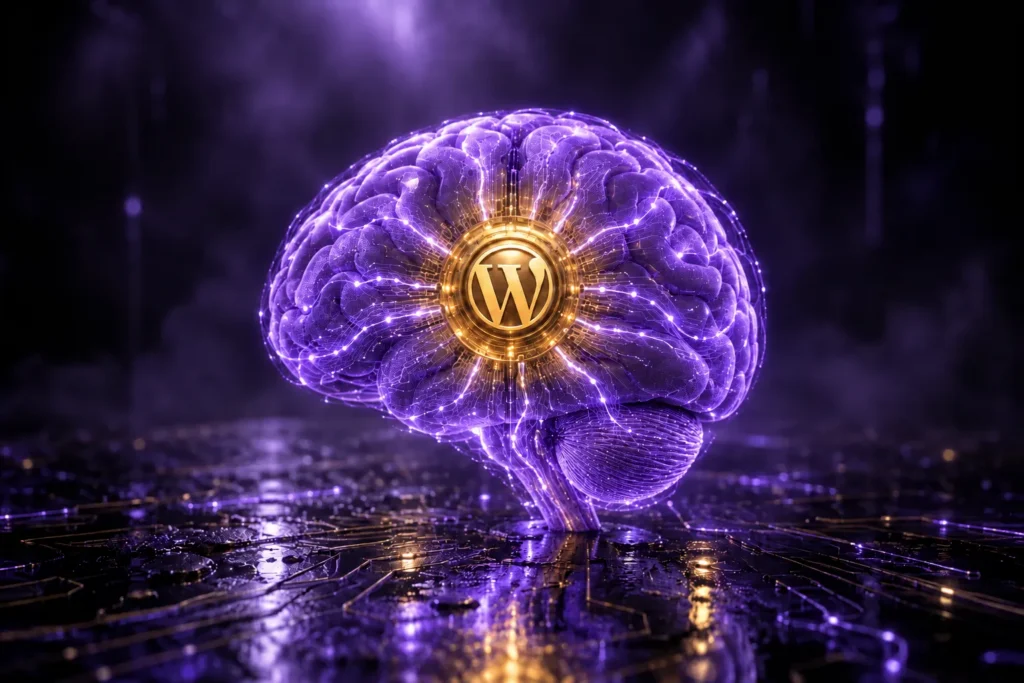 WordPress site structured with schema for AI and generative search